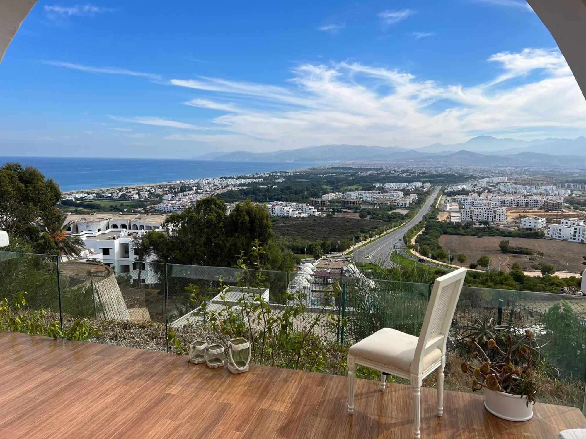 Luxueux Villa Avec Jardin Et Vue Panoramique Tetouan Bagian luar foto